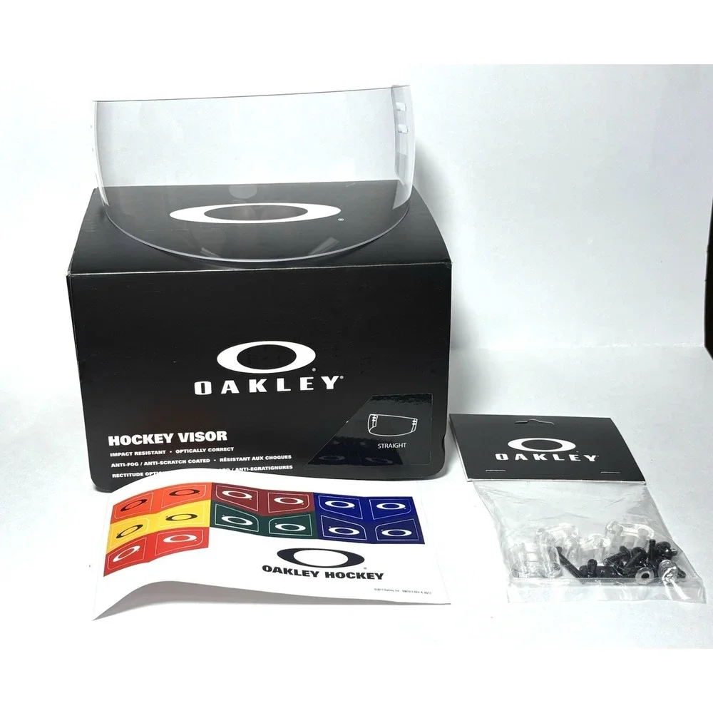 Oakley Hockey Straight Visor Clear Shield A000040SH Anti Fog Scratch Resistant